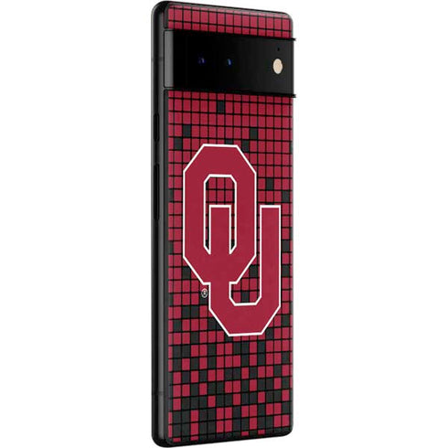 University of Oklahoma Sooners Red Digi Google Pixel 6 Skin